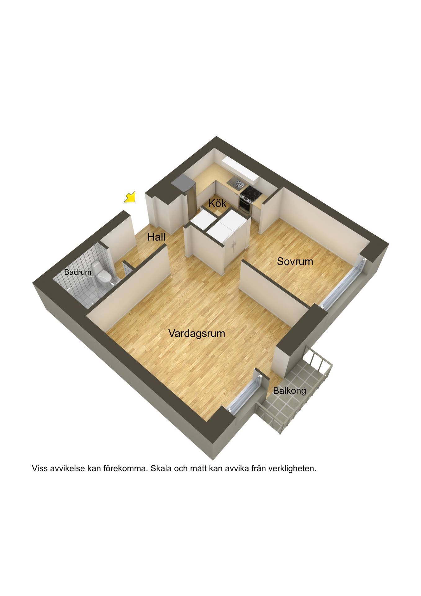 2 rum Lägenhet på Magasinsgatan 14C Centralt Falu kommun - bild 19