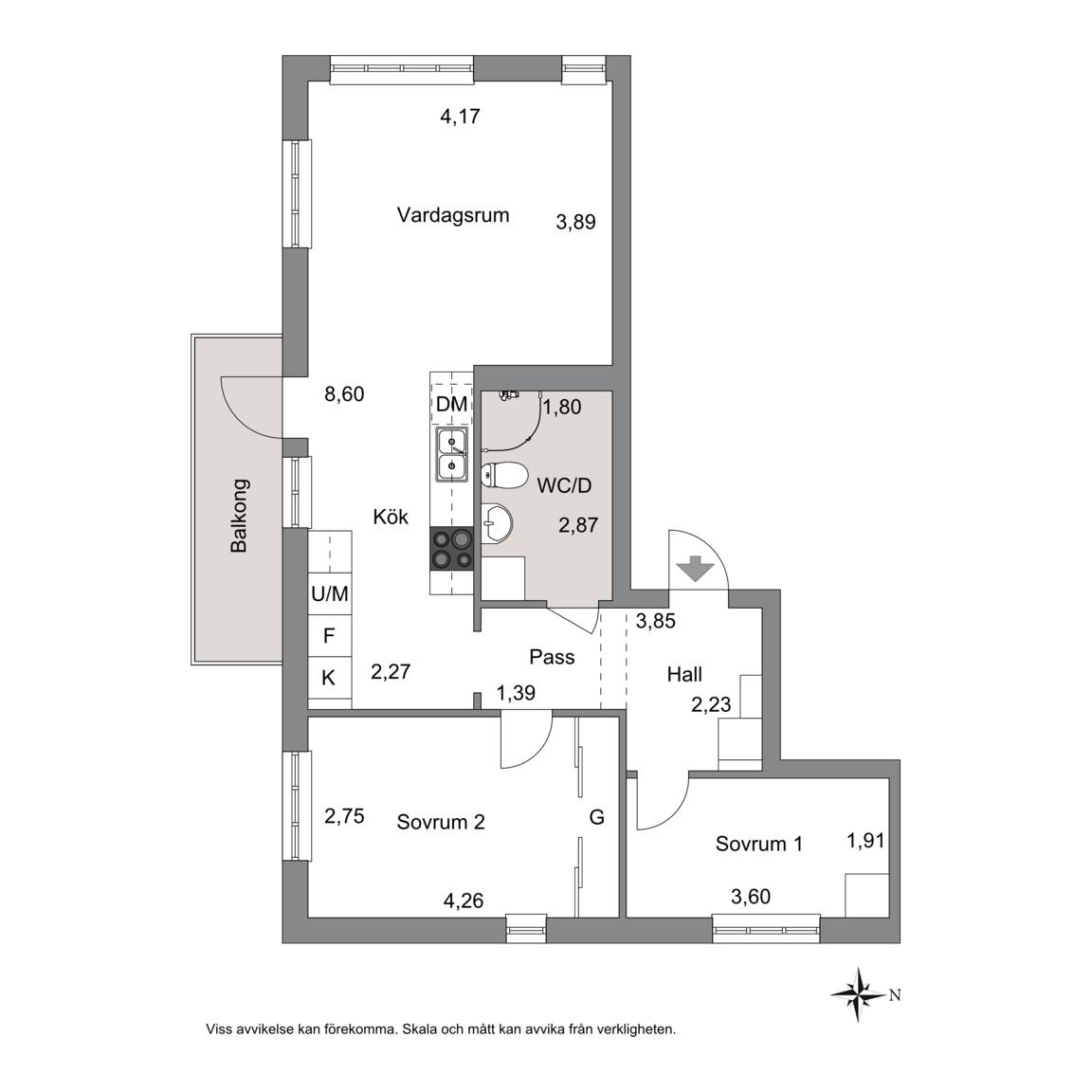 3 rum Lägenhet på Mjölnarens väg 6 Mölnlycke - Alhagen Härryda kommun - bild 16