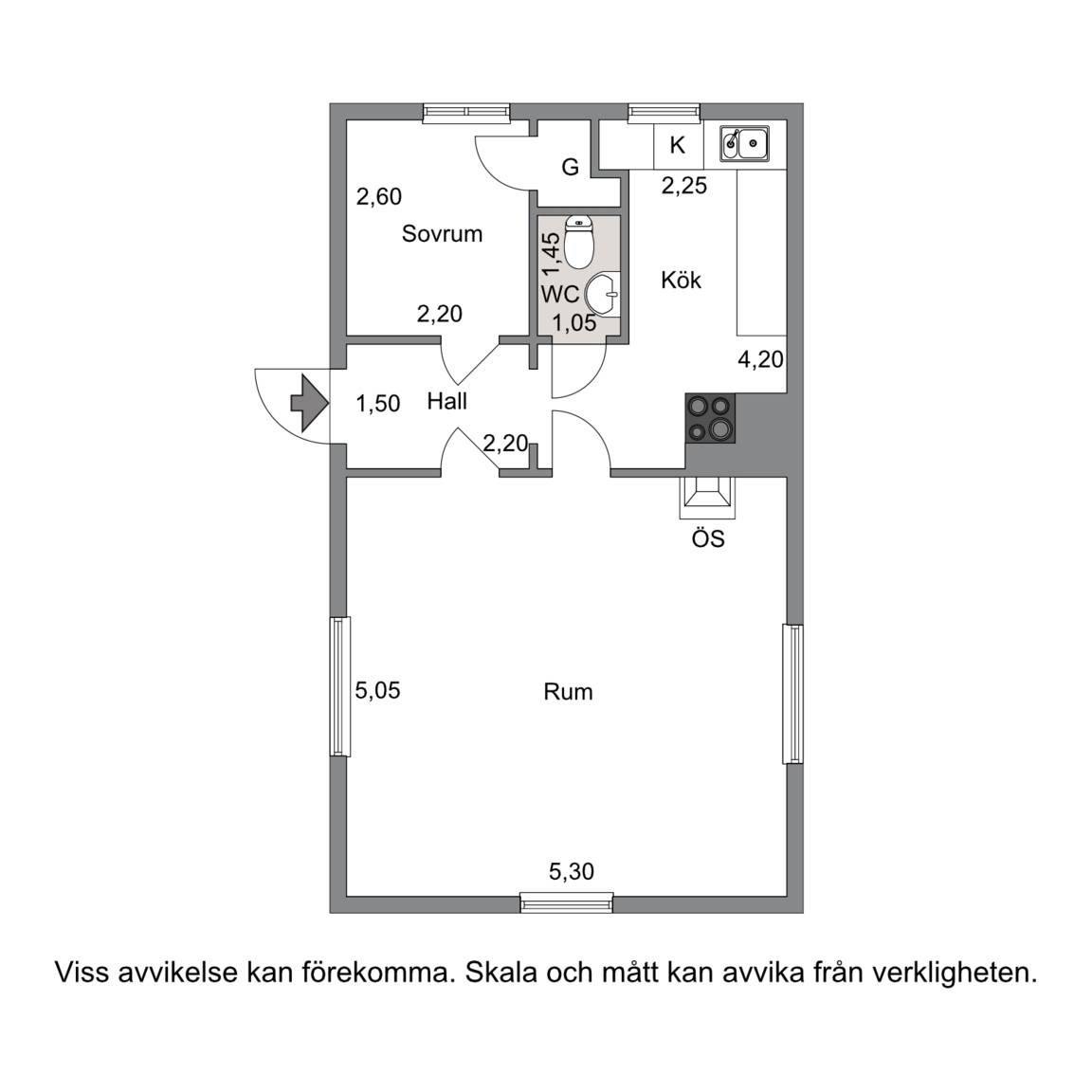 3 rum Vinterbonat fritidshus på Gängletorpsvägen 60 Trummenäs Karlskrona kommun - bild 23