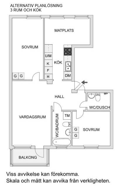 3 rum Lägenhet på Bollmoravägen 156 Tyresö Centrum Tyresö kommun - bild 17