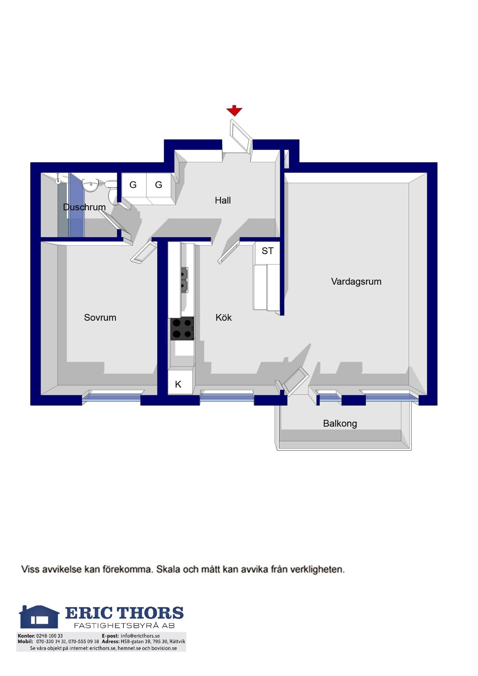 2 rum Lägenhet på HSB gatan 1 C Centrum Rättviks kommun - bild 25