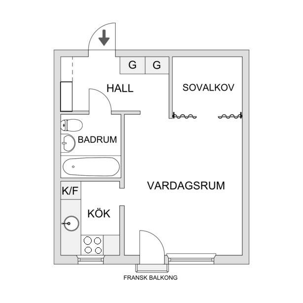 1 rum Lägenhet på Södervägen 30, 2 tr Täby kommun - bild 14