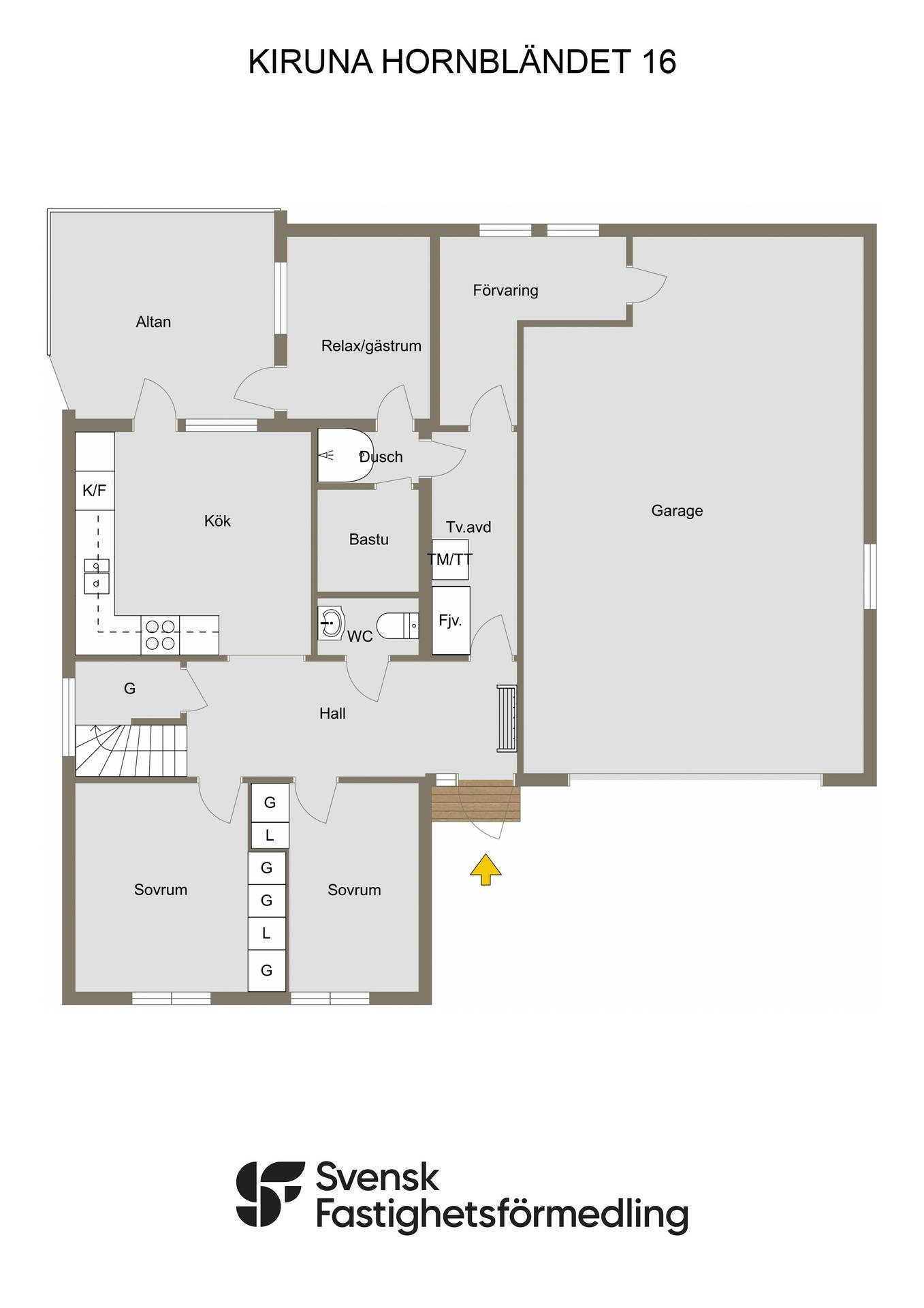 6 rum Villa på Magnetitvägen 35 Luossavaara Kiruna kommun - bild 45