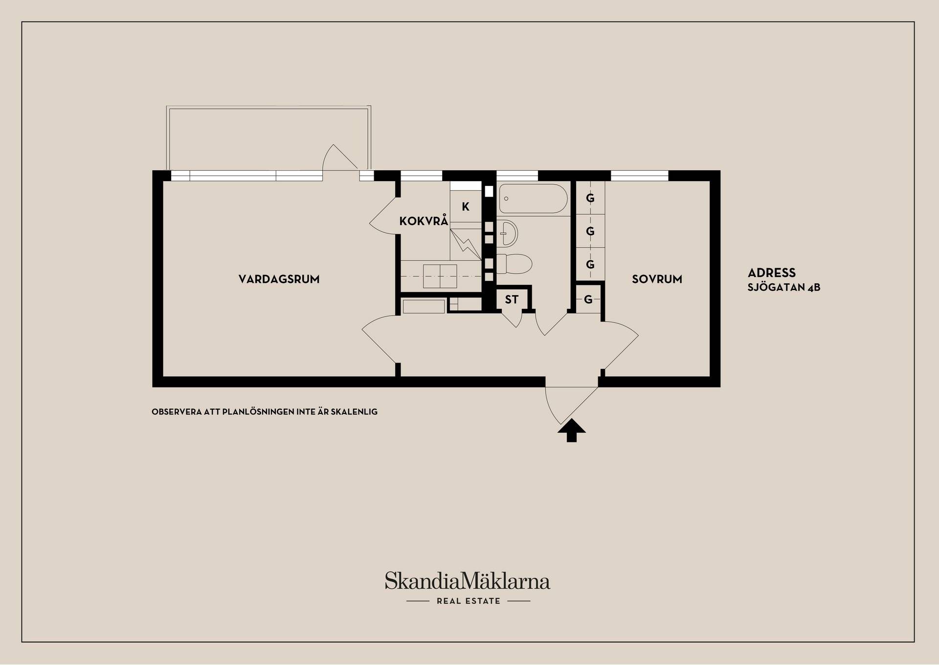 2 rum Lägenhet på Sjögatan 4B Oxelösunds kommun - bild 16