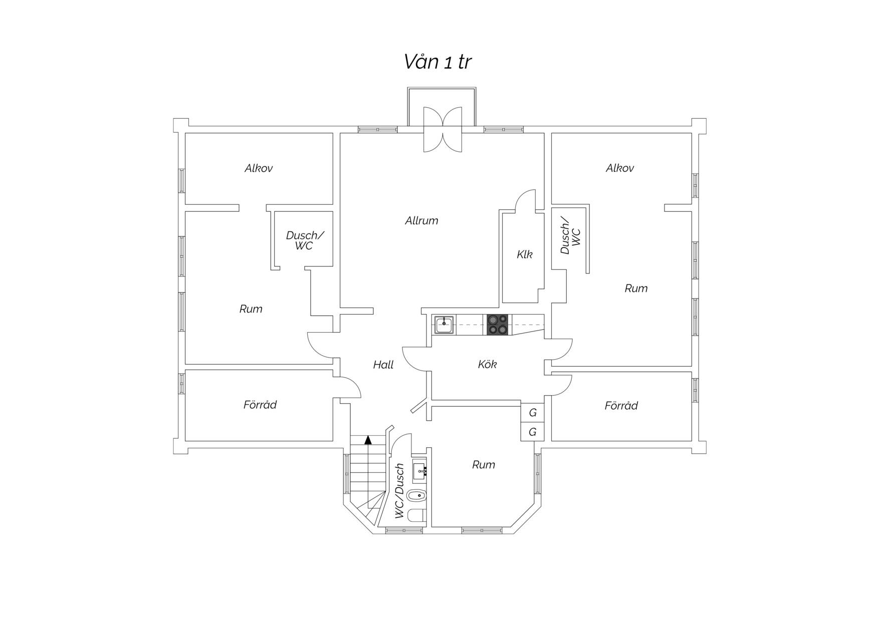 8 rum Villa på Franzéngatan 10 Centrum Härnösands kommun - bild 61