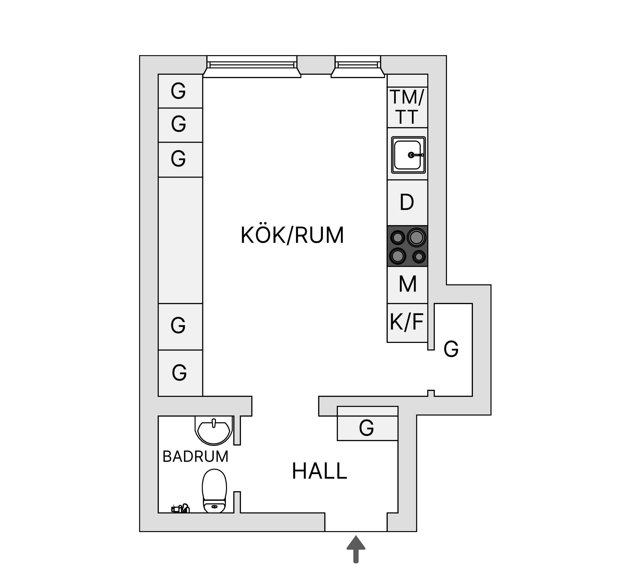 1 rum Lägenhet på Falsterbogatan 22A Folkets Park Malmö kommun - bild 9