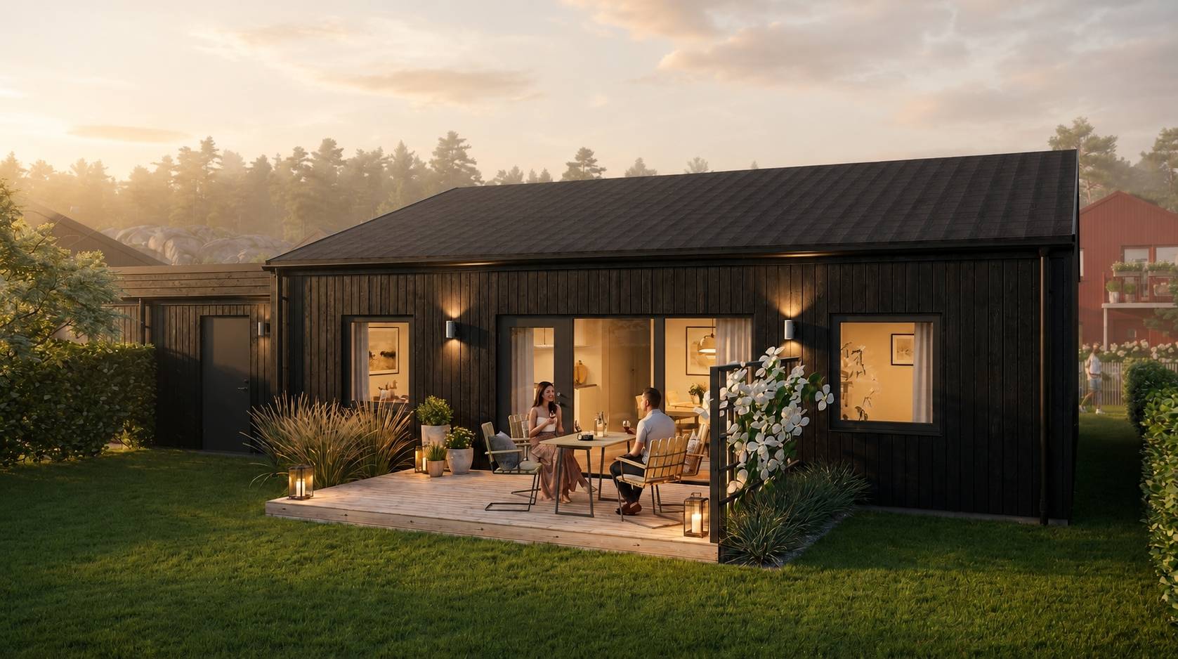 4 rum kedjehus på Hus B nr 11 (Svart) Etapp 2 Furuhall, Uddevalla kommun - bild 4