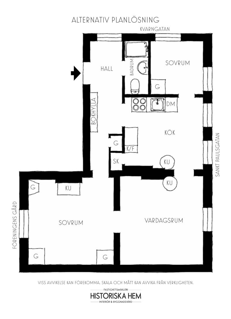 3 rum Lägenhet på Kvarngatan 3 A, 1,5 tr Södermalm - Mariatorget Stockholms kommun - bild 30