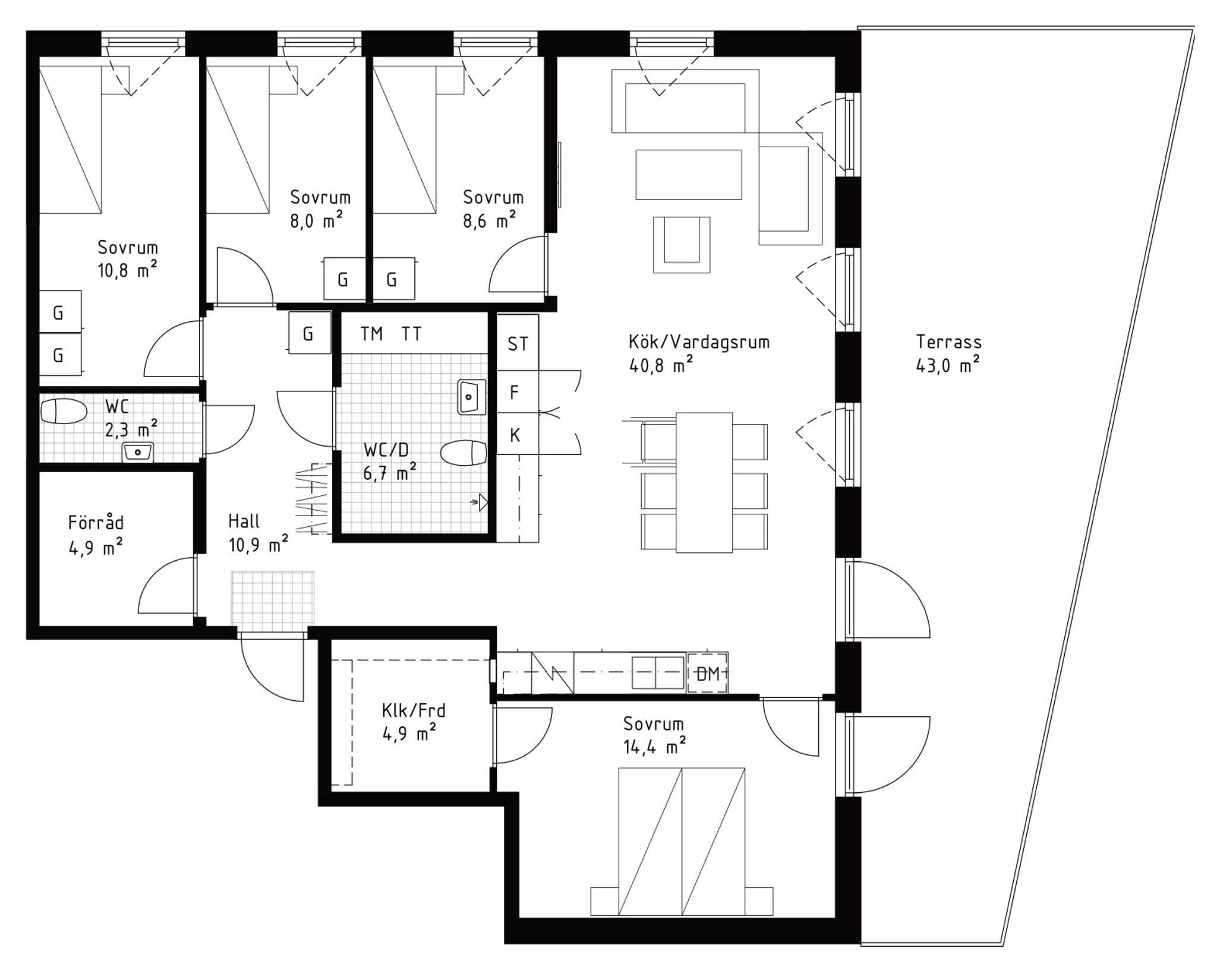 5 rum Lägenhet på Väsjö Torg 1 Väsjön Sollentuna kommun - bild 16