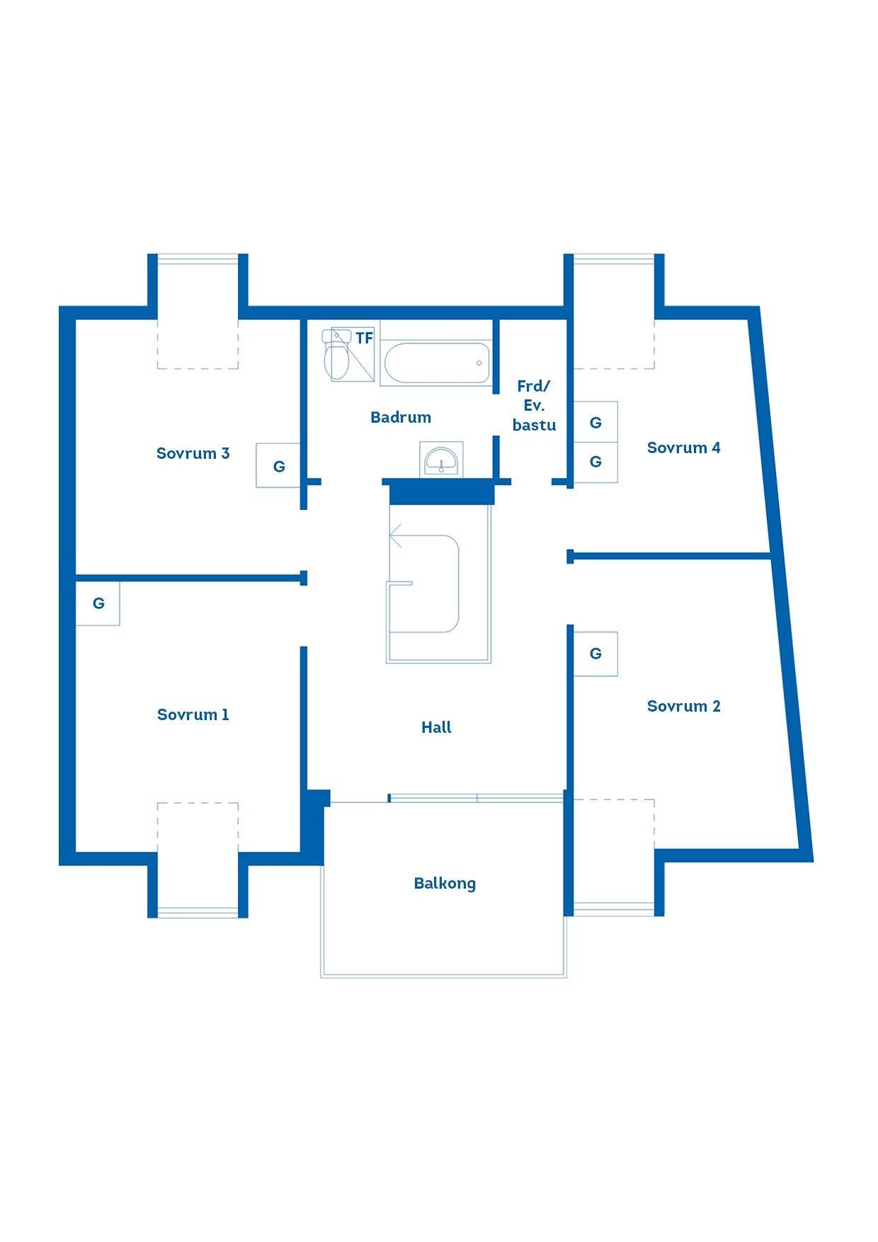 5 rum Radhus på Månskensgatan 8A Andersberg/Stureborg Gävle kommun - bild 56