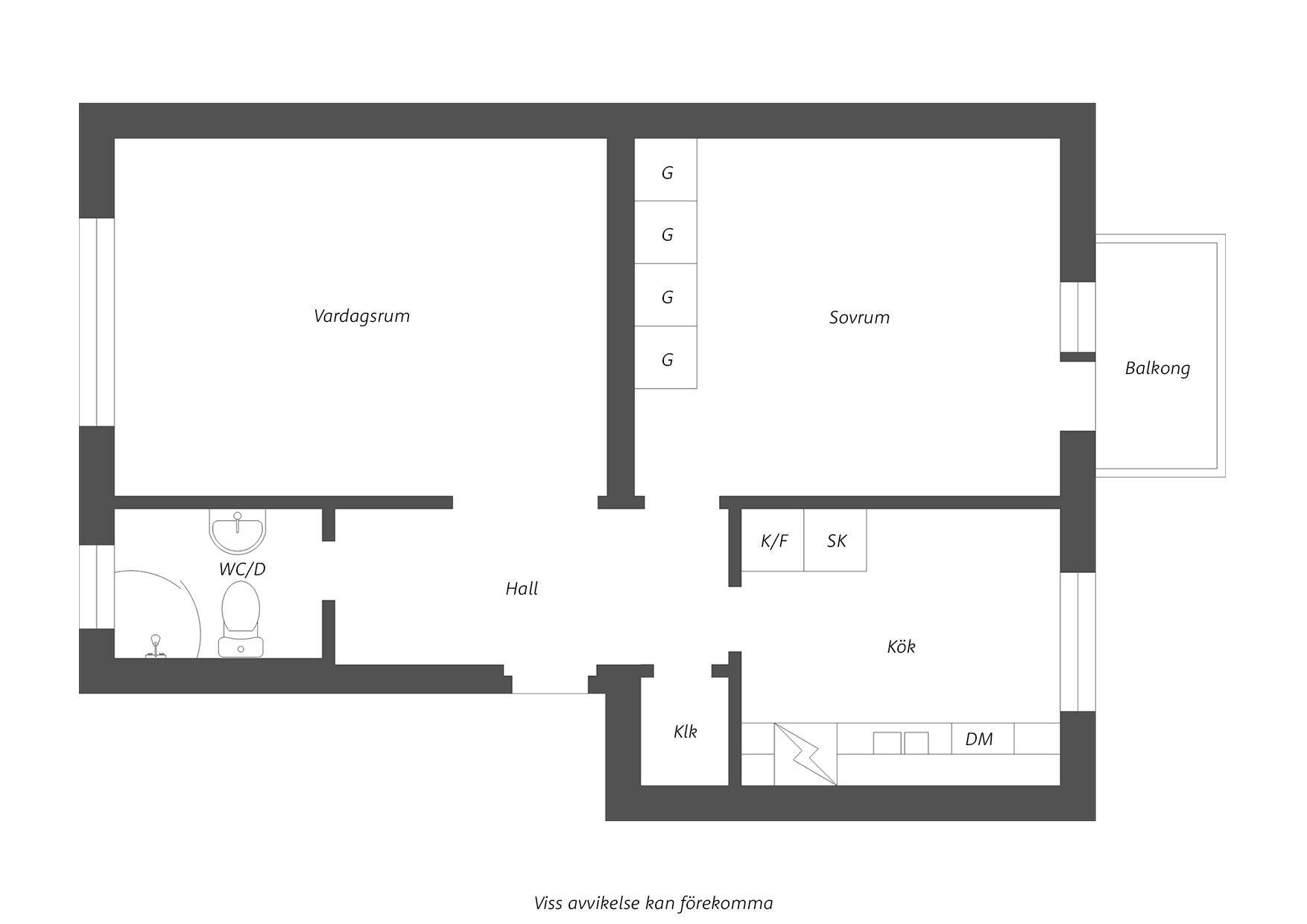 2 rum Lägenhet på Kellgrensgatan 11B Druvefors Borås kommun - bild 19