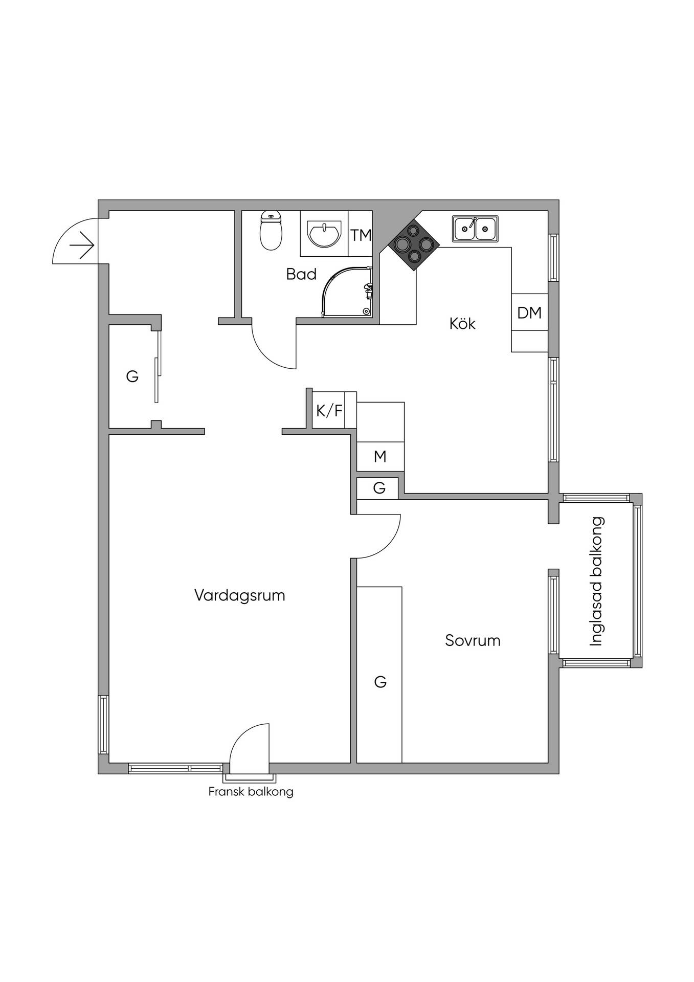 2 rum Lägenhet på Norskavägen 4 Centrum Gällivare kommun - bild 22