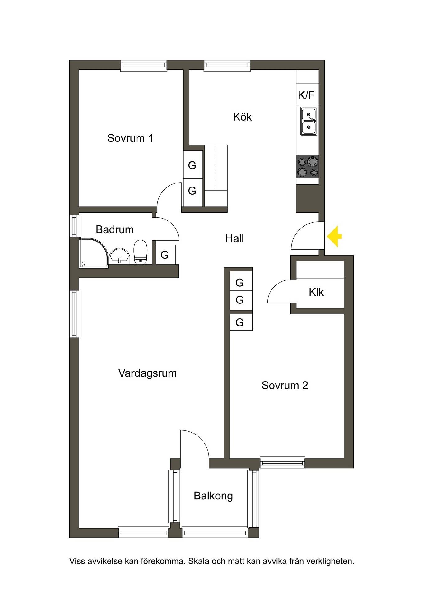 3 rum Lägenhet på Sjömansgatan 12C Skelleftehamn Skellefteå kommun - bild 14