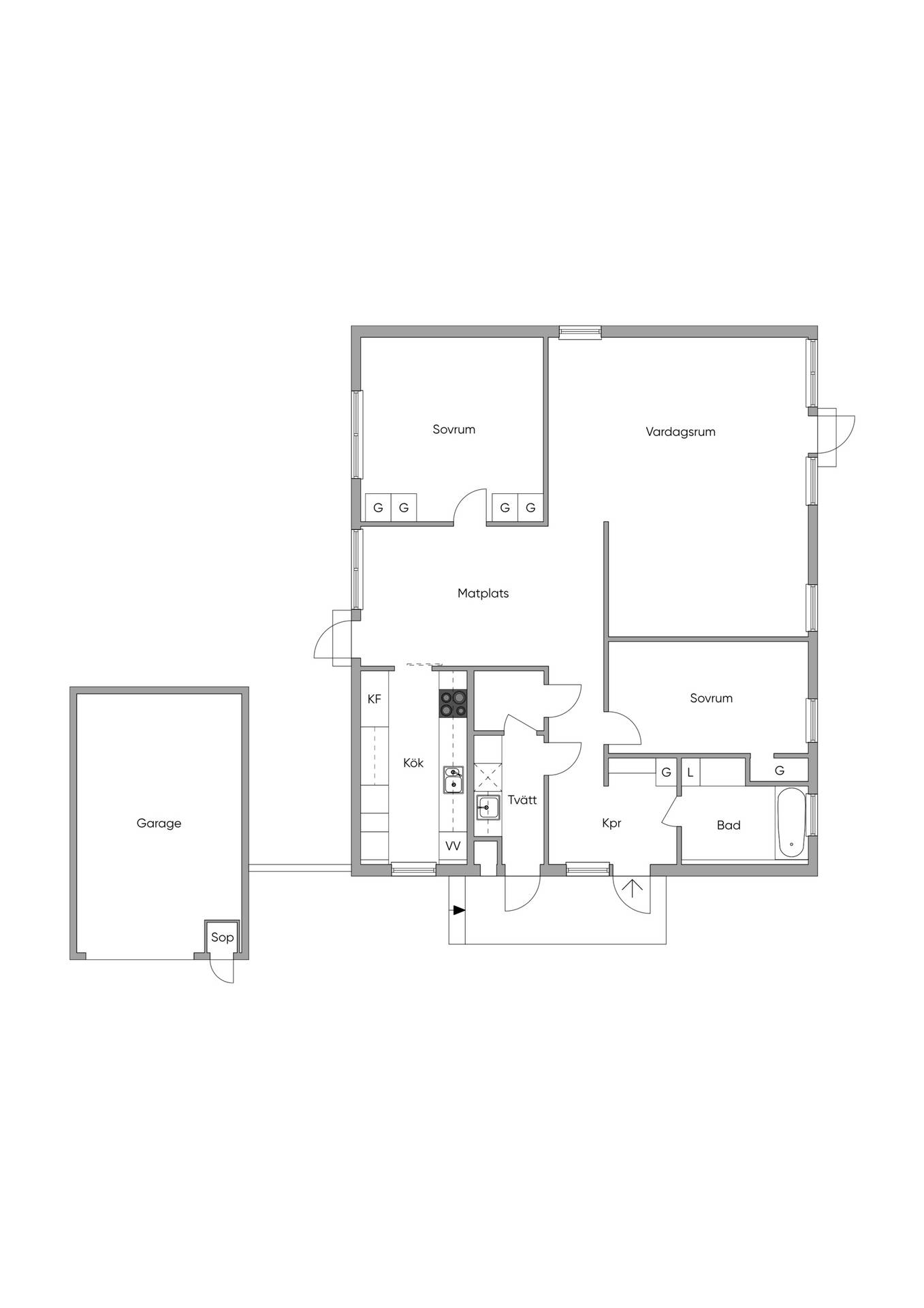 4 rum Villa på Frejagatan 6 Broby Östra Göinge kommun - bild 13