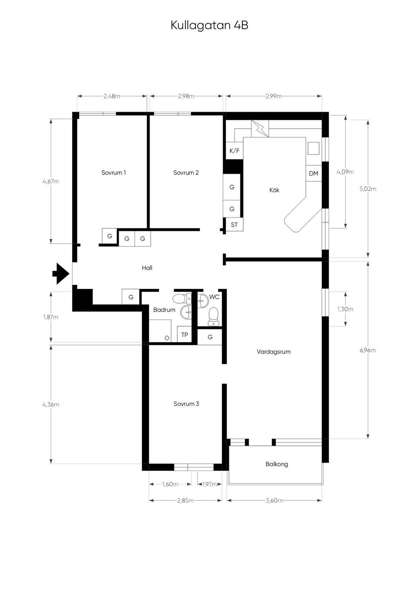 4 rum Lägenhet på Kullagatan 4B Centralt Linköpings kommun - bild 20