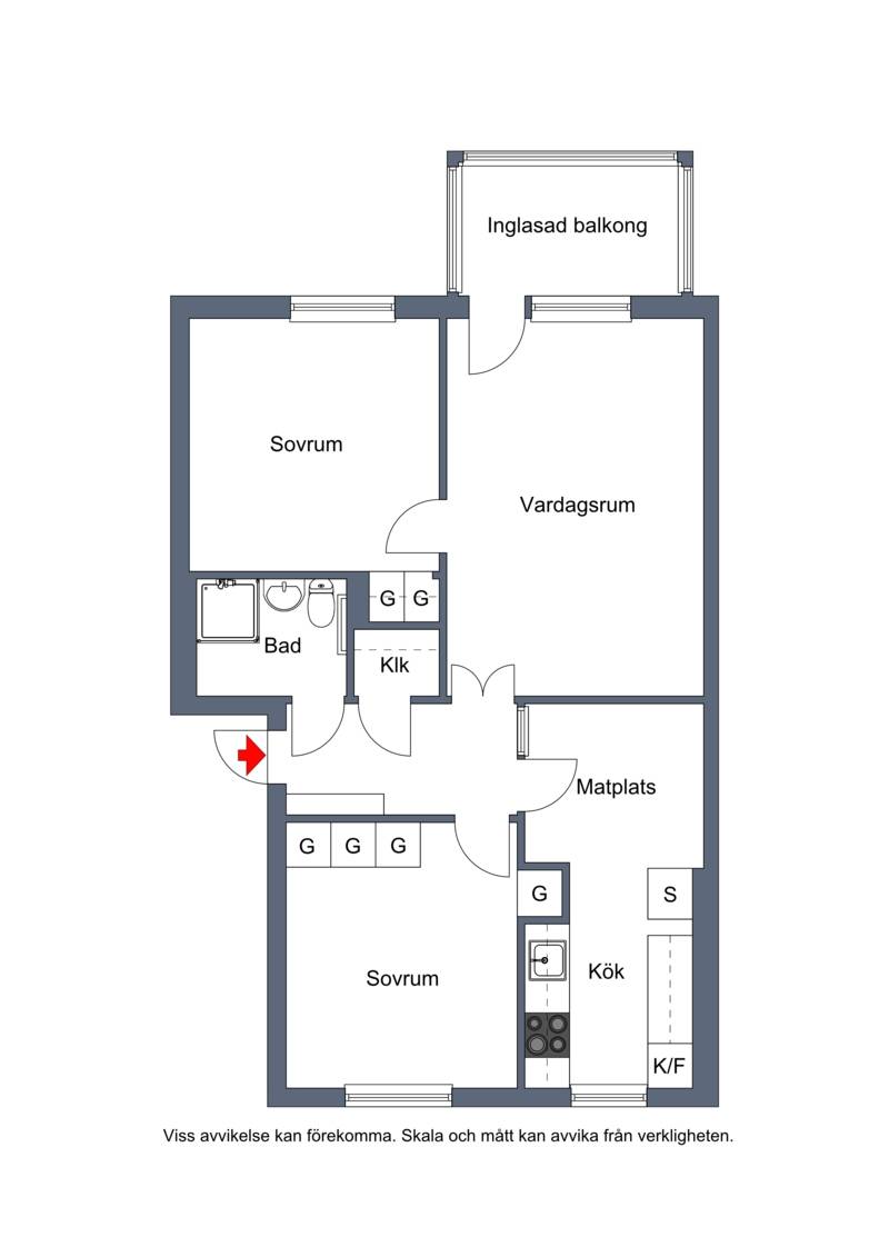 3 rum Lägenhet på Linnegatan 3 B Lgh 1002 Götene centrum Götene kommun - bild 18
