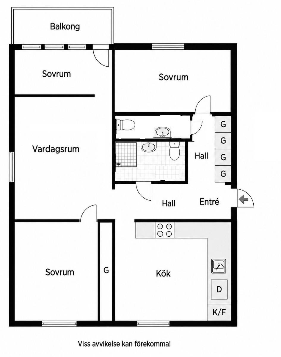 4 rum Lägenhet på Snevringevägen 66 Hallstahammars kommun - bild 27
