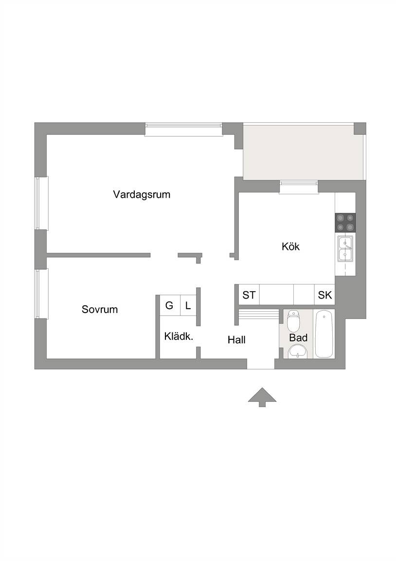 2 rum Lägenhet på Bergslagsgatan 14C Centralt Hedemora kommun - bild 17