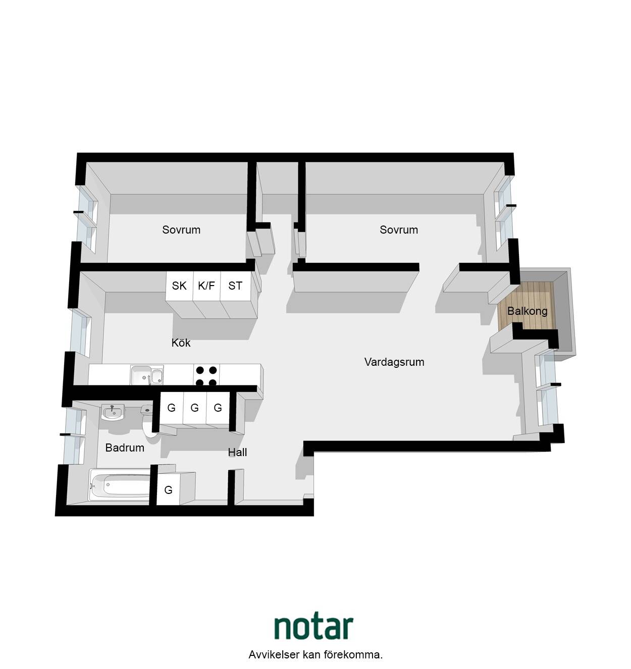 3 rum Lägenhet på Holbergsgatan 121 Bromma Blackeberg Stockholms kommun - bild 11