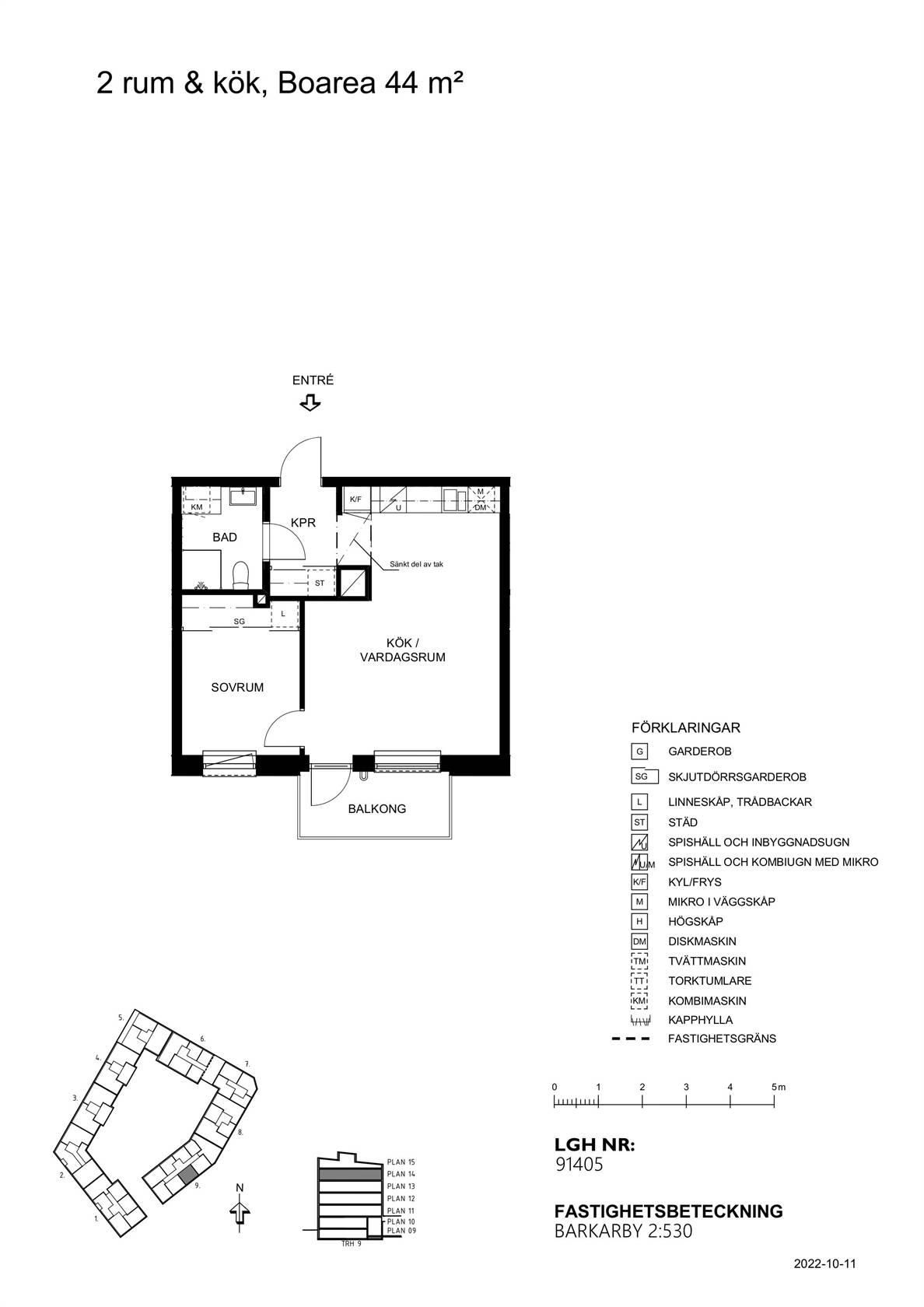 2 rum Lägenhet på Generalsgatan 40 Barkarbystaden Järfälla kommun - bild 14