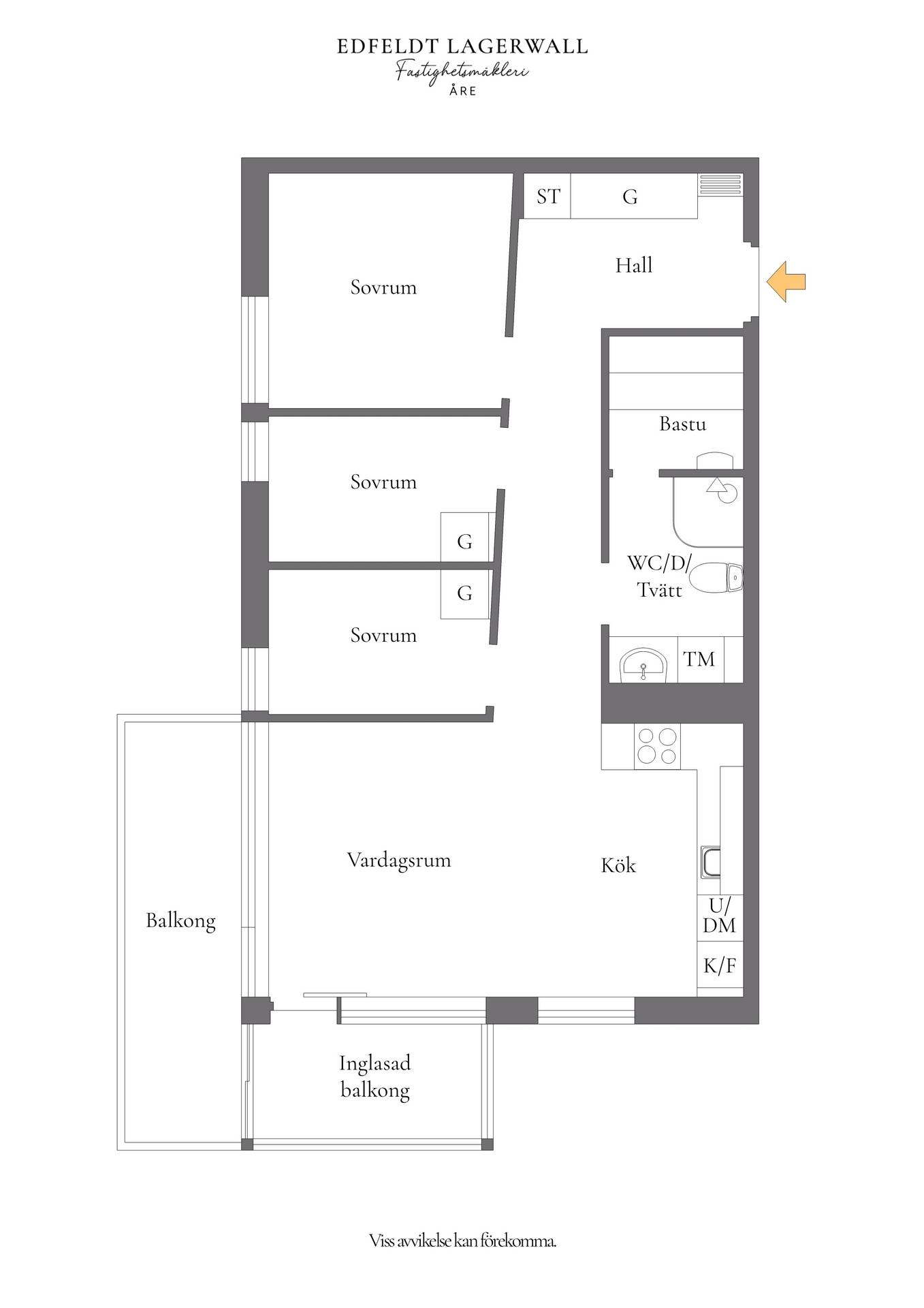 4 rum Lägenhet på Kallströmsväg 29, vån 6, A1302 Åre By Åre kommun - bild 18