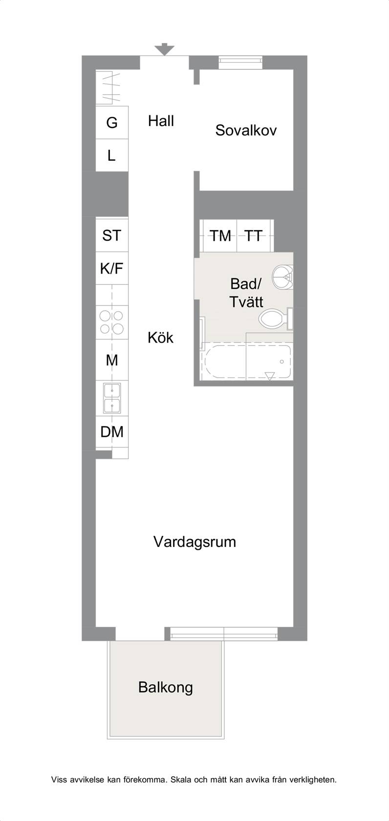 1.5 rum Lägenhet på Knopgränd 1 A Västra Hamnen Malmö kommun - bild 33