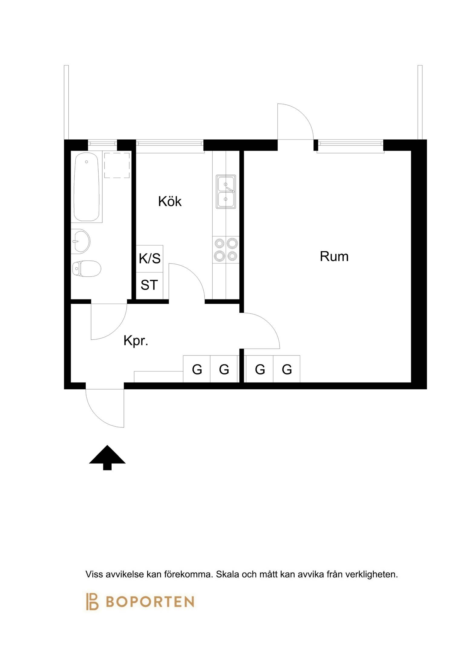 1 rum Lägenhet på Bärnstensvägen 22 Carlshem Umeå kommun - bild 21