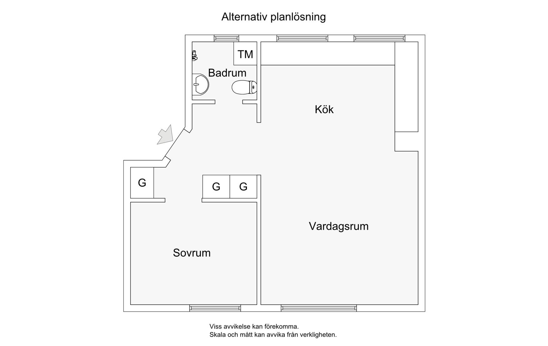 2 rum Lägenhet på Cedergrensvägen 41, vån 1 Midsommarkransen/Telefonplan Stockholms kommun - bild 19