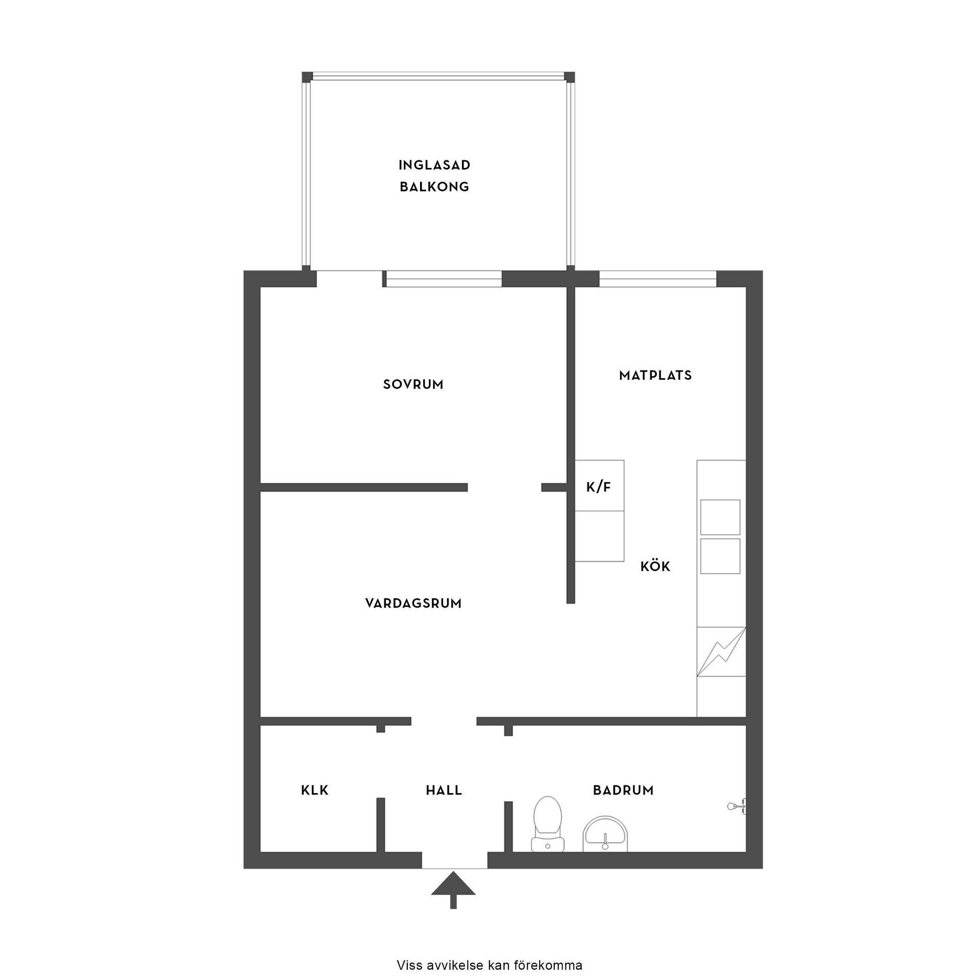1.5 rum Lägenhet på Trädgårdsgatan 17 Centralt Oxelösund Oxelösunds kommun - bild 17
