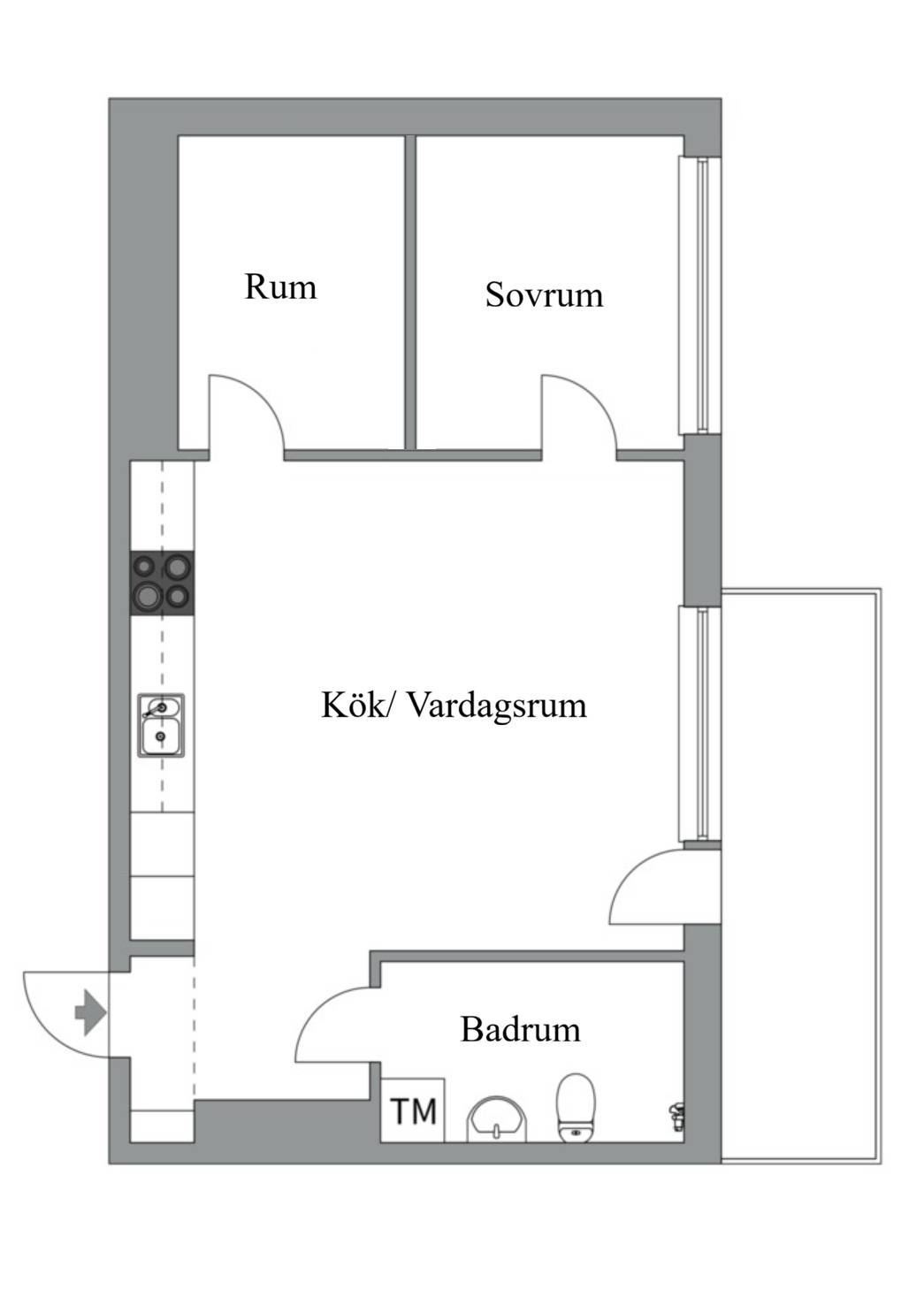 2 rum Lägenhet på Johannesbäcksgatan 99 Salabacke Uppsala kommun - bild 24