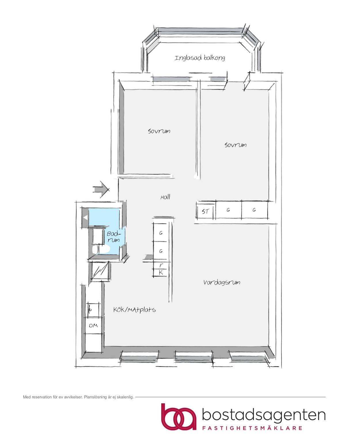 3 rum Lägenhet på Amiralsgatan 85D Nobeltorget Malmö kommun - bild 24