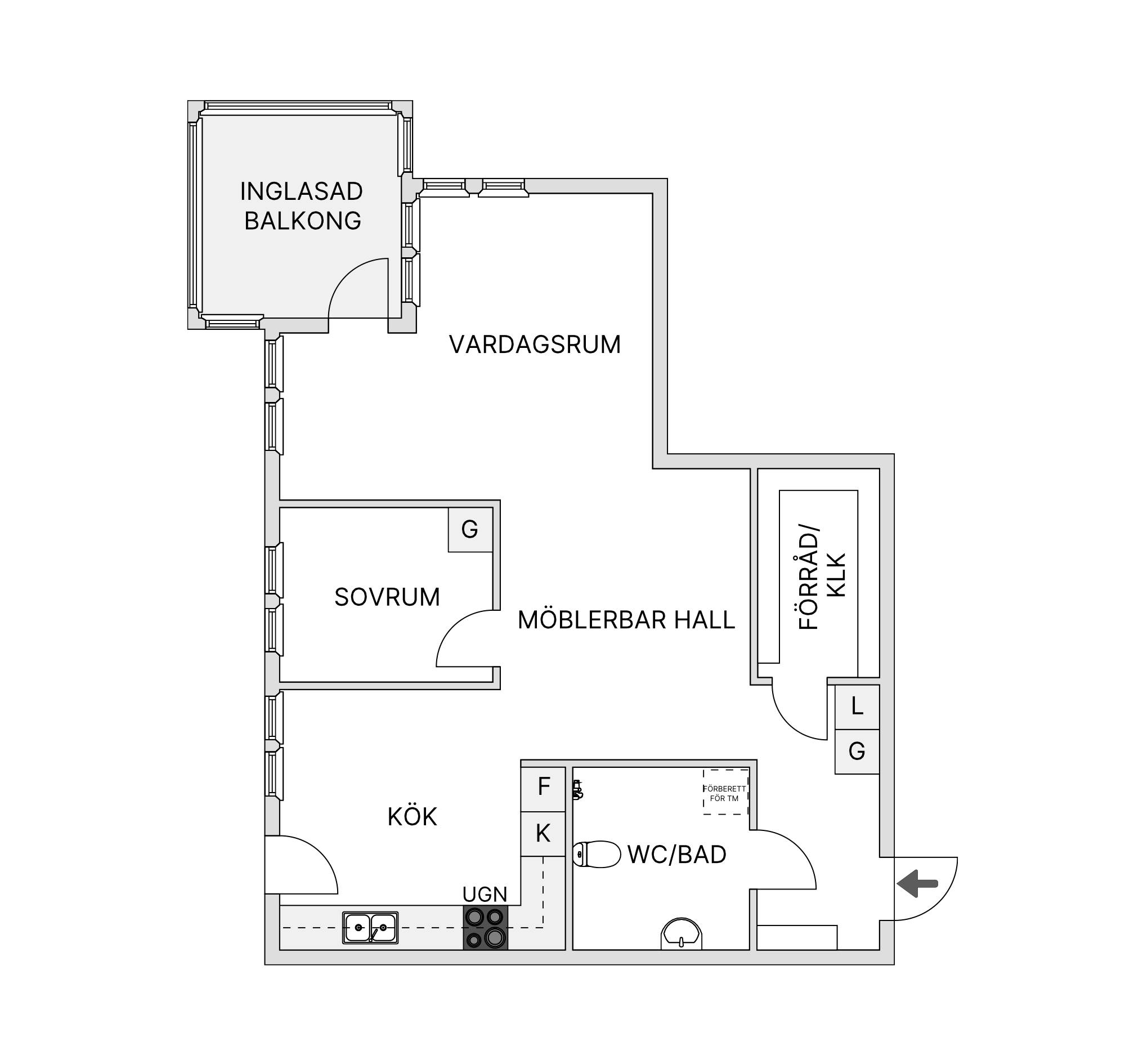 2 rum Lägenhet på Birgittavägen 27, 2 tr. Jakobsberg Järfälla kommun - bild 2