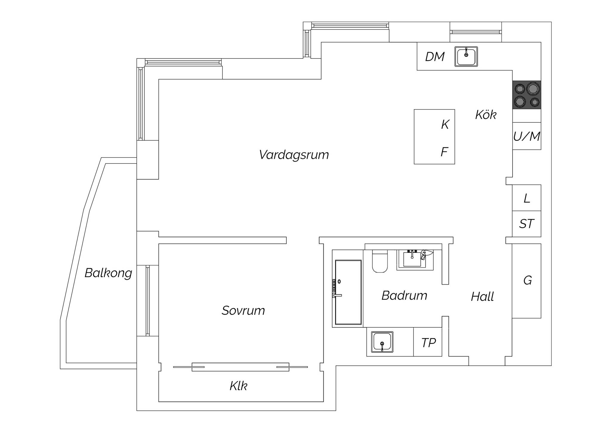 2 rum Lägenhet på Baltzarsgatan 14F City Malmö kommun - bild 31