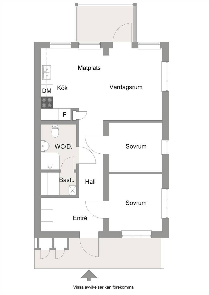 3 rum Lägenhet på Å Hus B08 - Gamla Vintervägen 32 Kungsberg Sandvikens kommun - bild 9