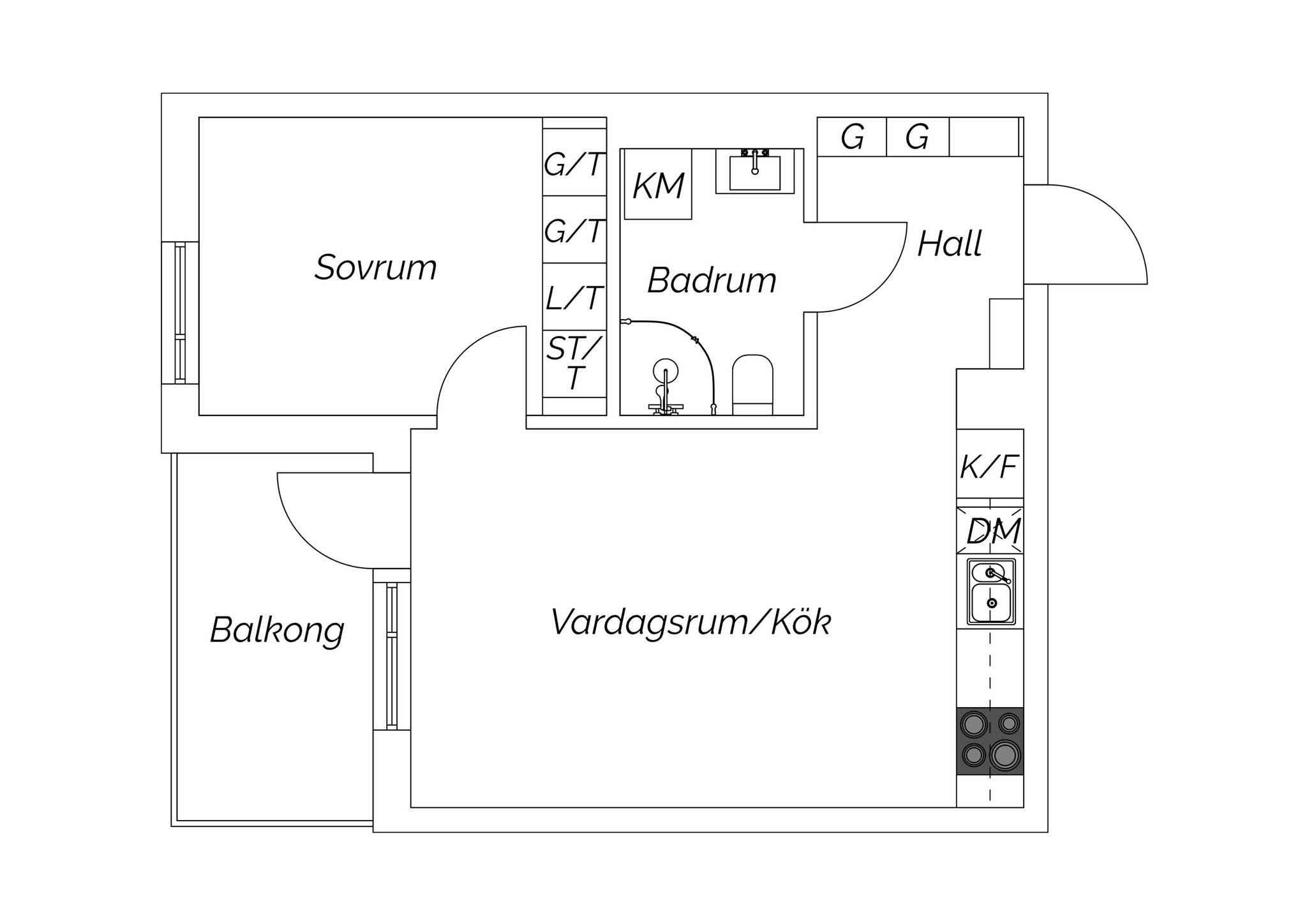 2 rum Lägenhet på Gamla Tuvevägen 8, vån 4/5 Kvillebäcken Göteborgs kommun - bild 50