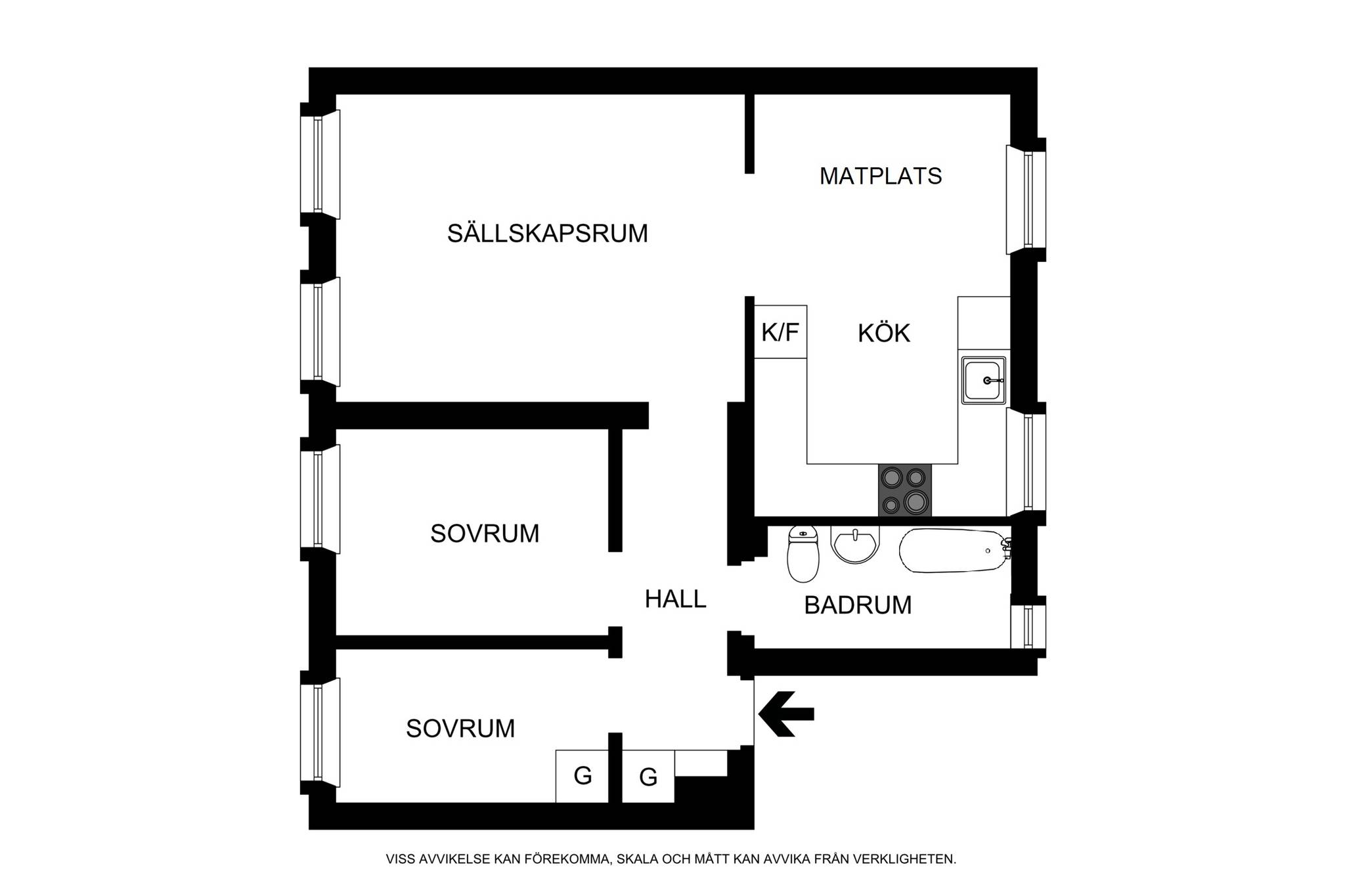 3 rum Lägenhet på Geijersvägen 19 Kungsholmen Stockholms kommun - bild 15