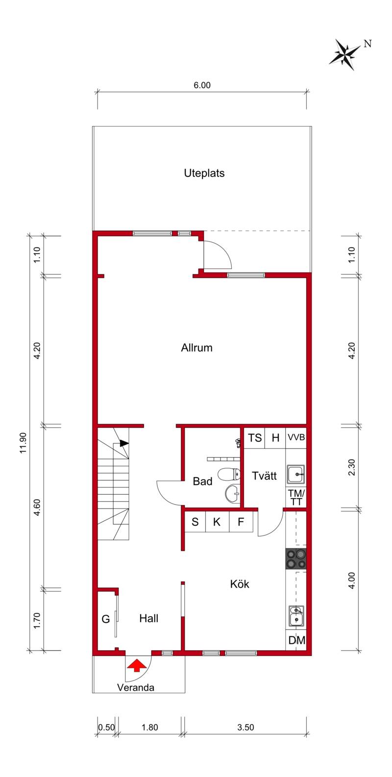 5 rum Radhus på Sliparegatan 37 Åstorp Åstorps kommun - bild 19