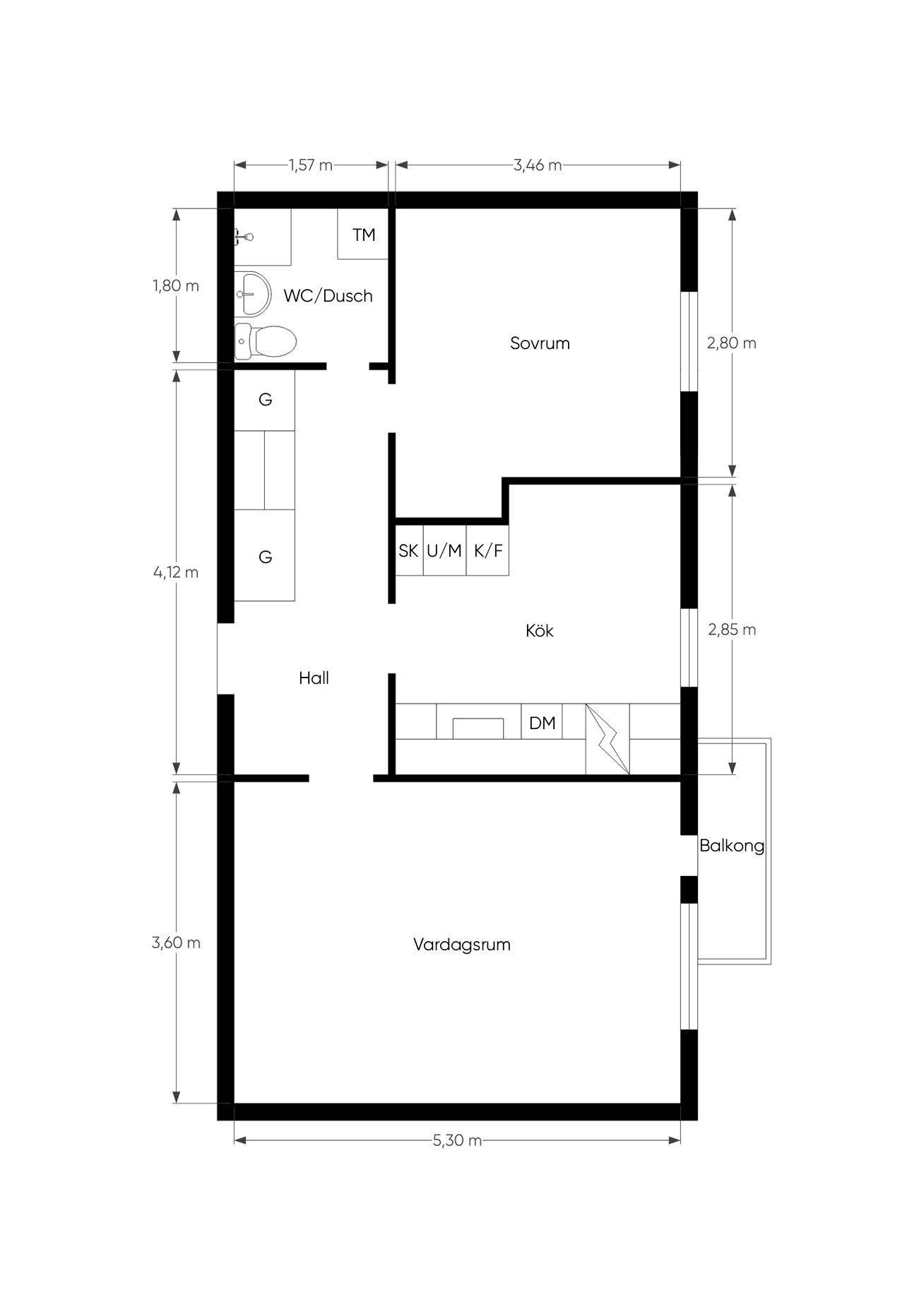 2 rum Lägenhet på Dackegatan 10B Lundby Mjölby kommun - bild 11