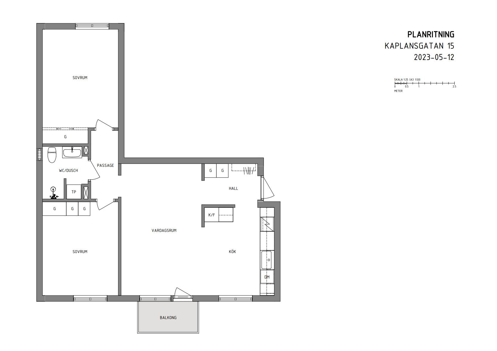 3 rum Lägenhet på Kaplansgatan 15 Centralt Gävle kommun - bild 28