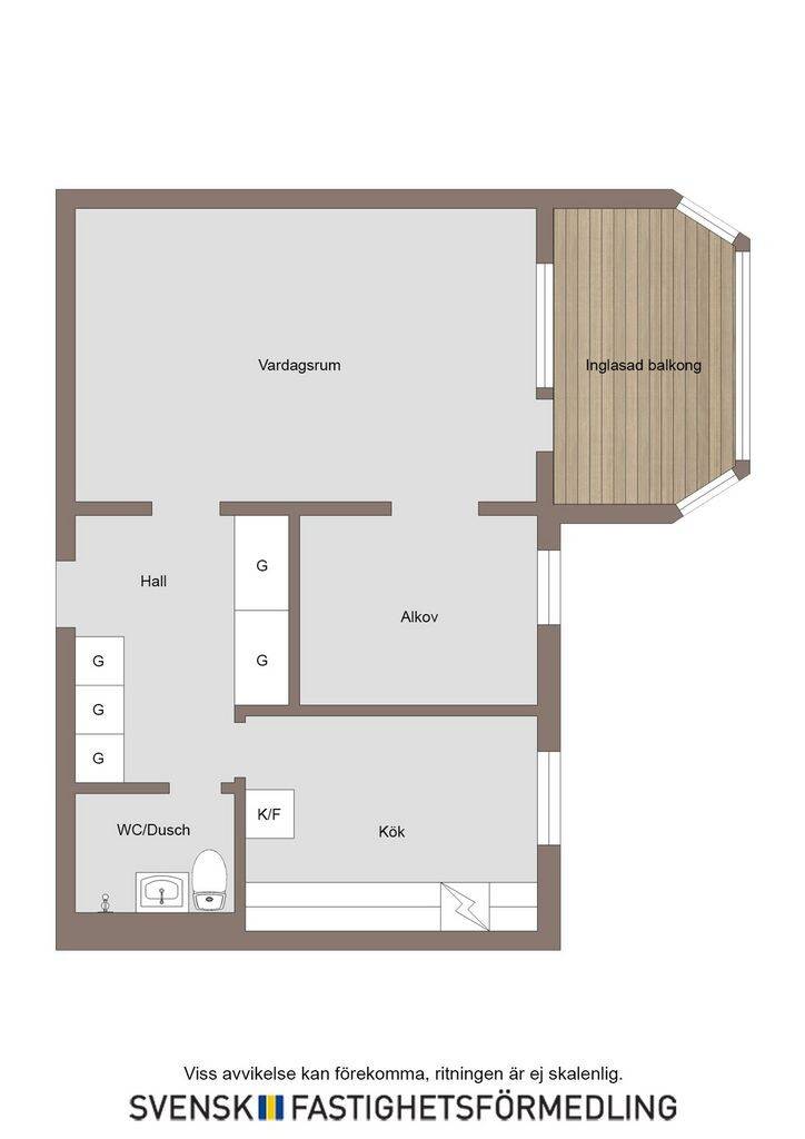 1.5 rum Lägenhet på Stengatan 46 Södertorn Oskarshamns kommun - bild 17