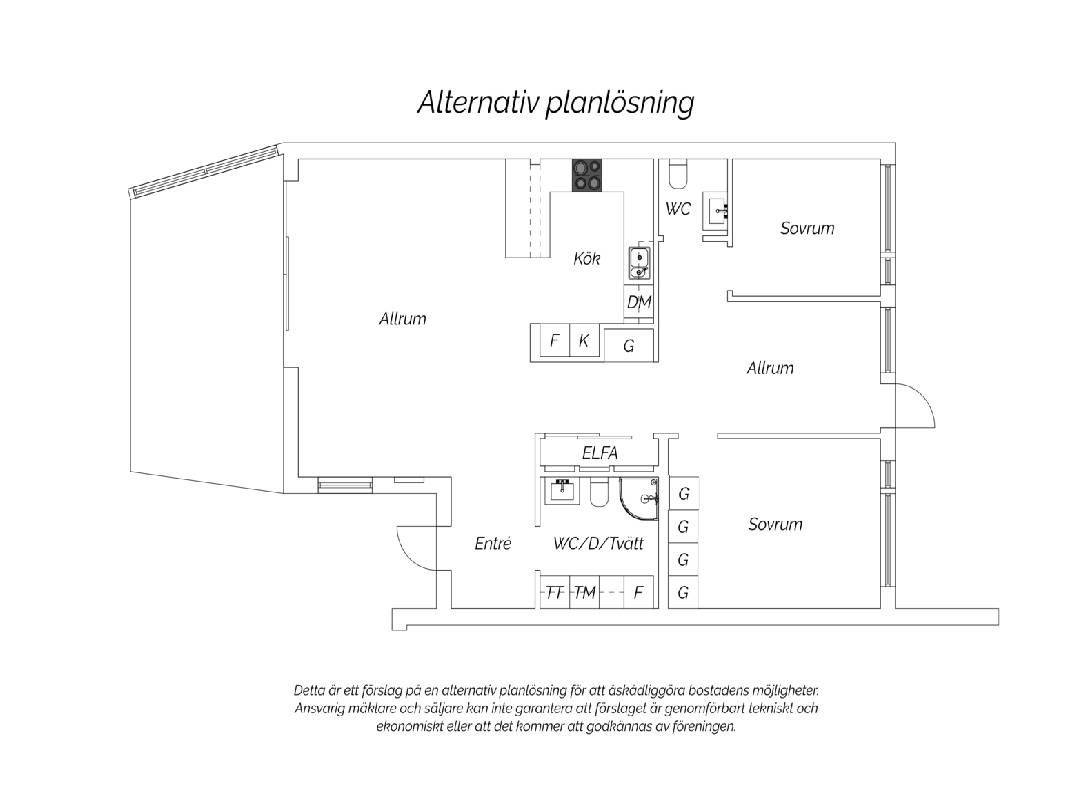 4 rum Lägenhet på Grenvägen 6 Djurängen Kalmar kommun - bild 34