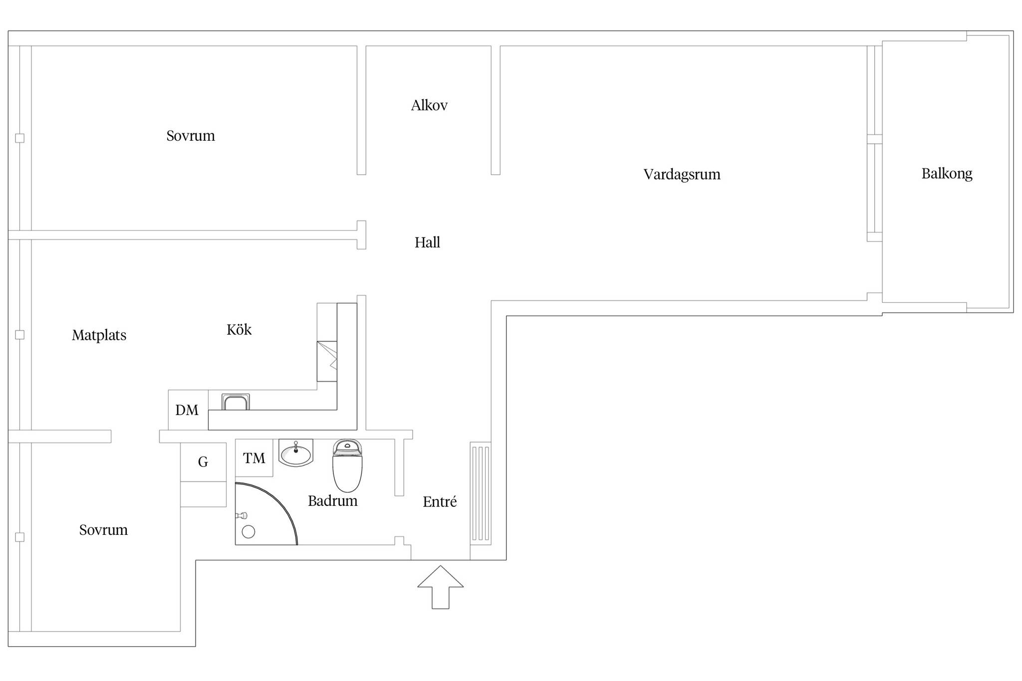 3 rum Lägenhet på Norra Skjutbanegatan 23A Haga Västerås kommun - bild 24