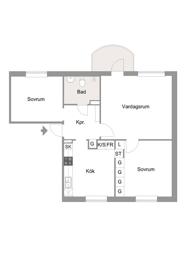 3 rum Lägenhet på Smala vägen 9D Centralt Sandvikens kommun - bild 17