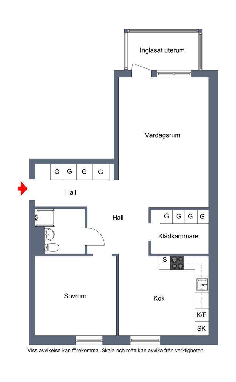 2 rum Lägenhet på Kvarngatan 1B Centrum Bodens kommun - bild 20