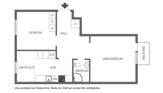 2 rum Lägenhet på Kungsvägen 16B Sveaplan Eskilstuna kommun - bild 27