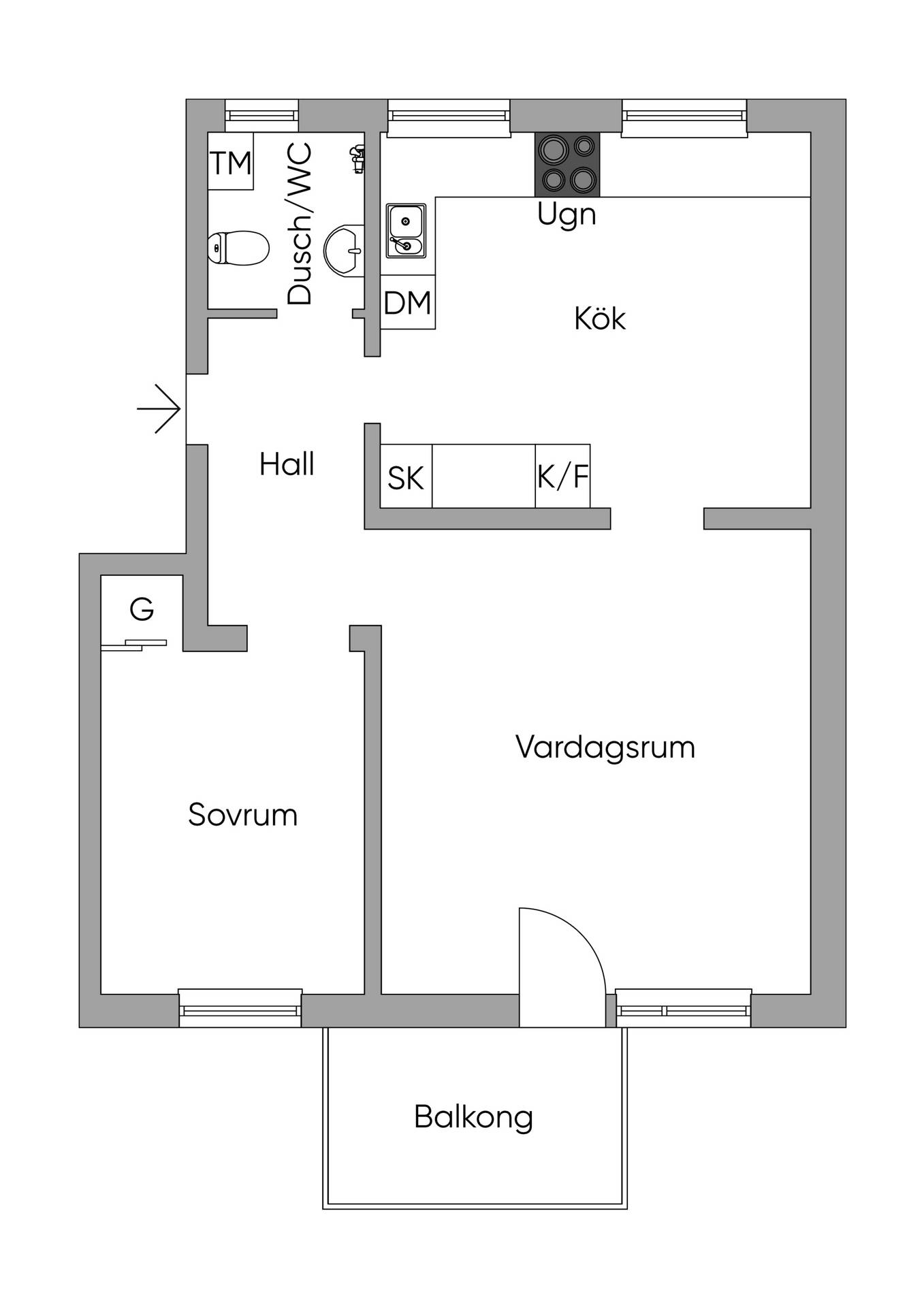 2 rum Lägenhet på Mariestadsvägen 7 Johanneshov Stockholms kommun - bild 31