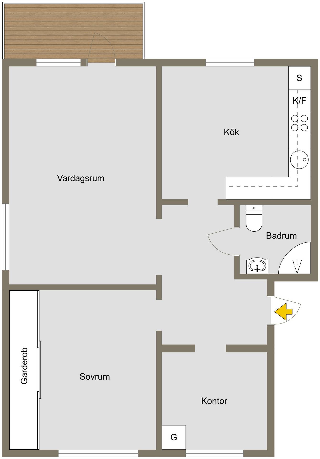 2.5 rum Lägenhet på Läraregatan 26 Skurholmen Luleå kommun - bild 14