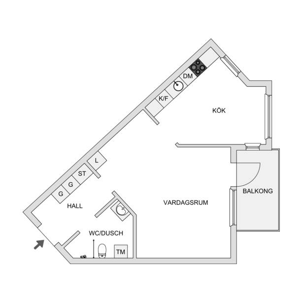 1 rum Lägenhet på Blystigen 2 Galgberget Falu kommun - bild 25