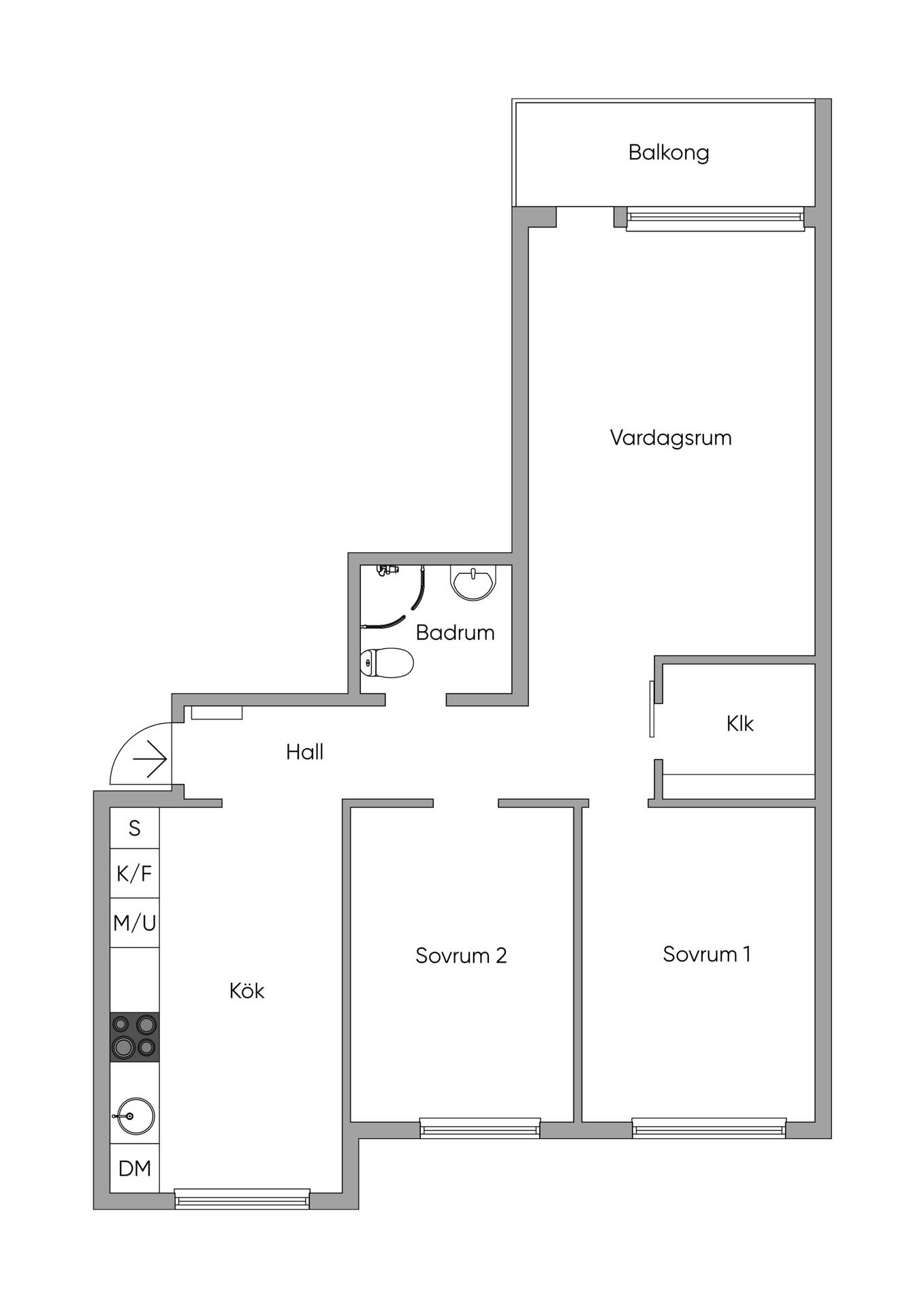 3 rum Lägenhet på Krysshammarvägen 40, 3 tr Huvudsta Solna kommun - bild 19