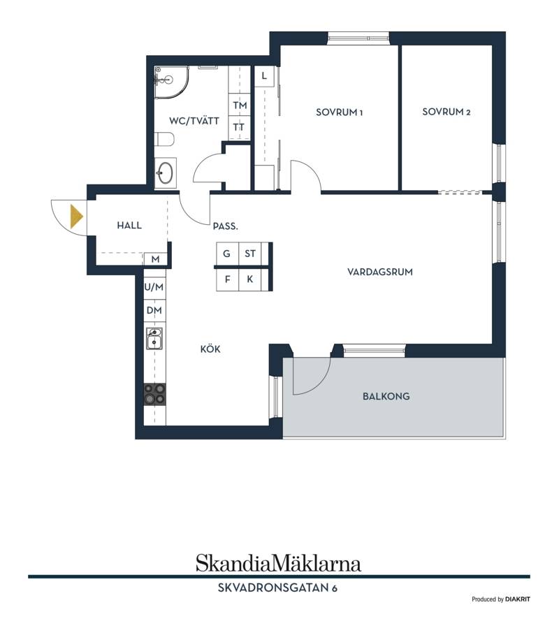 3 rum Lägenhet på Skvadronsgatan 6 Södra Ekkällan Linköpings kommun - bild 23